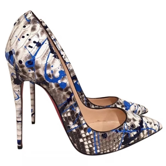 Christian Louboutin So Kate Python Vulcano BNIB 10 - Picture 4 of 9